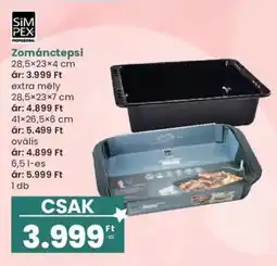 Interspar SimpeX zománc tepsi ajánlat