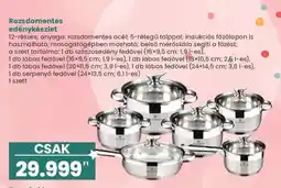 Interspar Rozsdamentes edénykészlet ajánlat
