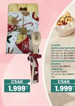 Interspar Lonetta karácsonyi asztalterítő ajánlat