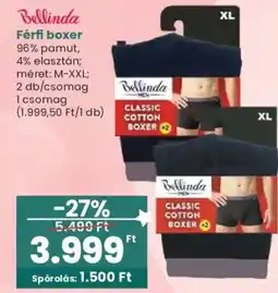 Interspar Bellinda férfi boxer ajánlat