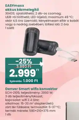 Interspar Easymaxx akkus kézmelegítő ajánlat