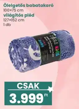 Interspar Glow kids ölelgetős babatakaró ajánlat
