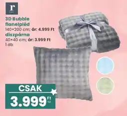 Interspar R kuty 3d bubble flanelpléd ajánlat
