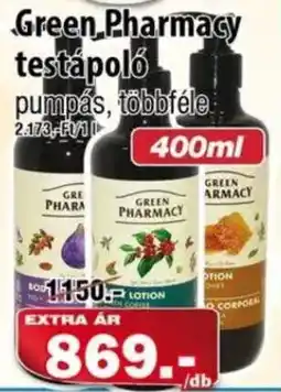 Vianni Drogéria Green Pharmacy testápoló pumpás ajánlat