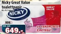 Vianni Drogéria Nicky Great Value toalettpapír ajánlat