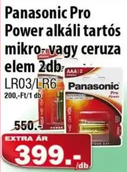 Vianni Drogéria Panasonic Pro Power alkáli tartós mikro- vagy ceruza elem ajánlat
