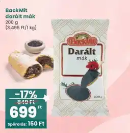 Interspar BackMit darált mák ajánlat
