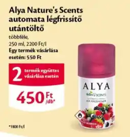 EcoFamily alya nature's scents automata légfrissítő ajánlat