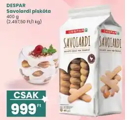 Interspar Despar savoiardi piskóta ajánlat
