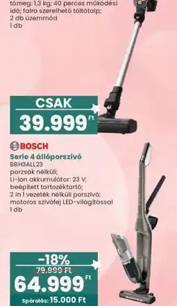 Interspar Bosch serie 4 állóporszívó ajánlat