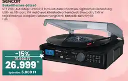 Interspar Sencor bakelitlemez-játszó ajánlat