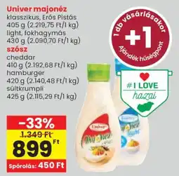 Spar Univer majonéz ajánlat