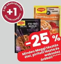 Spar Minden Maggi tésztás étel, pirított tészta és ajánlat