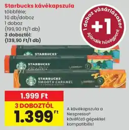 Spar Starbucks kávékapszula ajánlat