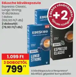Spar Eduscho kávékapszula ajánlat