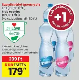 Spar Szentkirályi ásványvíz ajánlat
