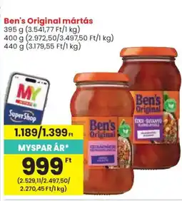 Spar Ben's Original mártás ajánlat