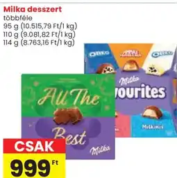 Spar Milka desszert ajánlat