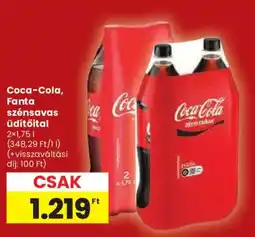 Spar Coca-Cola, Fanta szénsavas Üdítőital ajánlat
