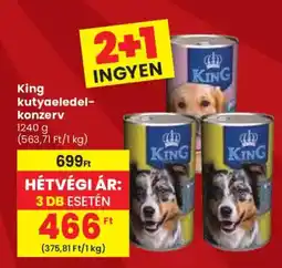 Spar King kutyaeledel- kutyaeledel- konzerv ajánlat