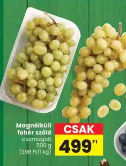 Spar Magnélküli fehér szőlő ajánlat