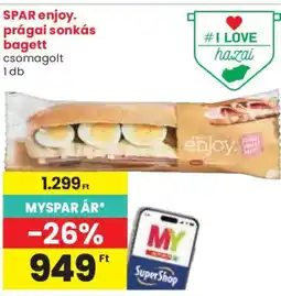 Spar SPAR enjoy prágai sonkás bagett ajánlat