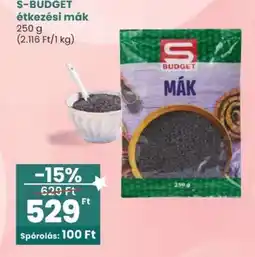 Interspar S-BUDGET étkezési mák ajánlat