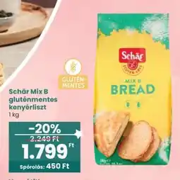Interspar Schär Mix B gluténmentes kenyérliszt ajánlat