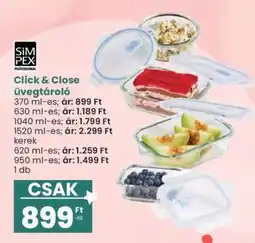 Interspar Click&Close üvegtároló ajánlat