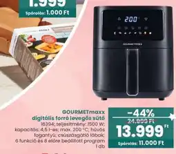 Interspar GOURMETmaxx digitális forró levegős sütő ajánlat