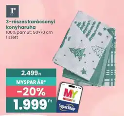Interspar 3-részes karácsonyi konyharuha ajánlat