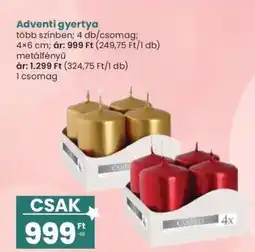 Interspar Adventi gyertya ajánlat