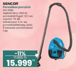 Interspar SENCOR Porzsákos porszívó ajánlat