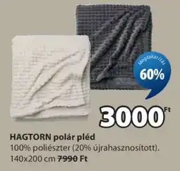 JYSK HAGTORN polár pléd ajánlat