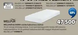 JYSK WELLPUR GLOMMA szürke habszivacs matrac ajánlat