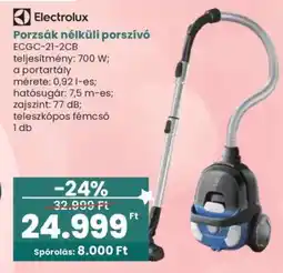 Interspar Porzsák nélküli porszívó ajánlat
