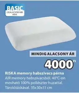 JYSK RISKA memory habszivacs párna ajánlat