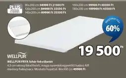 JYSK WELLPUR FRYA fehér fekvőbetét ajánlat