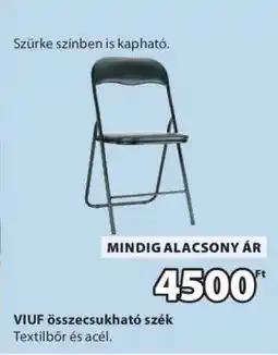 JYSK VIUF összecsukható szék ajánlat
