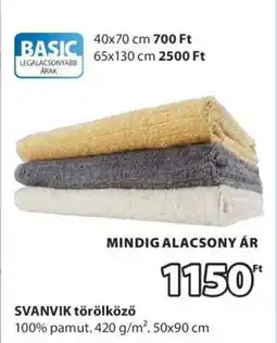 JYSK SVANVIK törölköző ajánlat