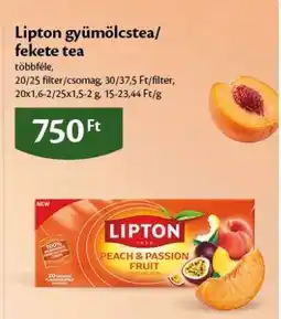 EcoFamily Lipton gyümölcstea/fekete tea ajánlat