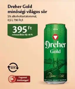 EcoFamily Dreher Gold minőségi világos sör ajánlat