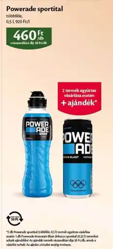EcoFamily Powerade sportital ajánlat
