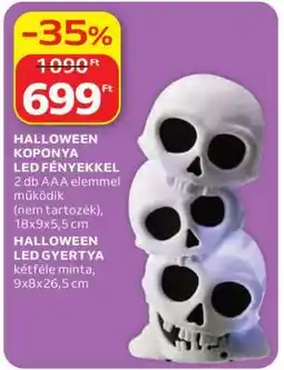 Auchan HALLOWEEN KOPONYA LED FÉNYEKKEL ajánlat