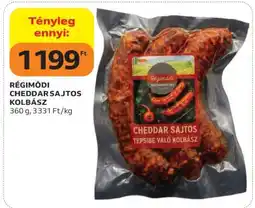 Auchan RÉGIMÓDI CHEDDAR SAJTOS KOLBÁSZ ajánlat