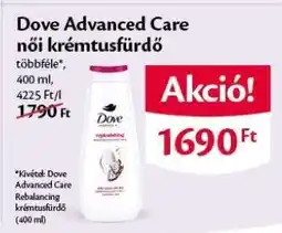 EcoFamily Dove Advanced Care női krémtusfürdő ajánlat