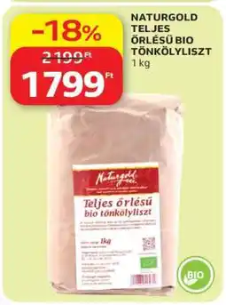 Auchan NATURGOLD TELJES ŐRLÉSŰ BIO TÖNKÖLYLISZT ajánlat