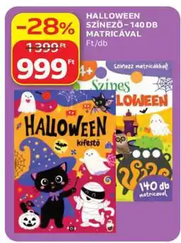 Auchan HALLOWEEN SZÍNEZŐ – 140 DB MATRICÁVAL ajánlat