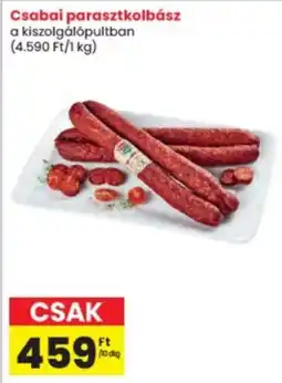 Interspar Csabai parasztkolbász ajánlat