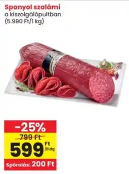 Interspar Spanyol szalámi ajánlat